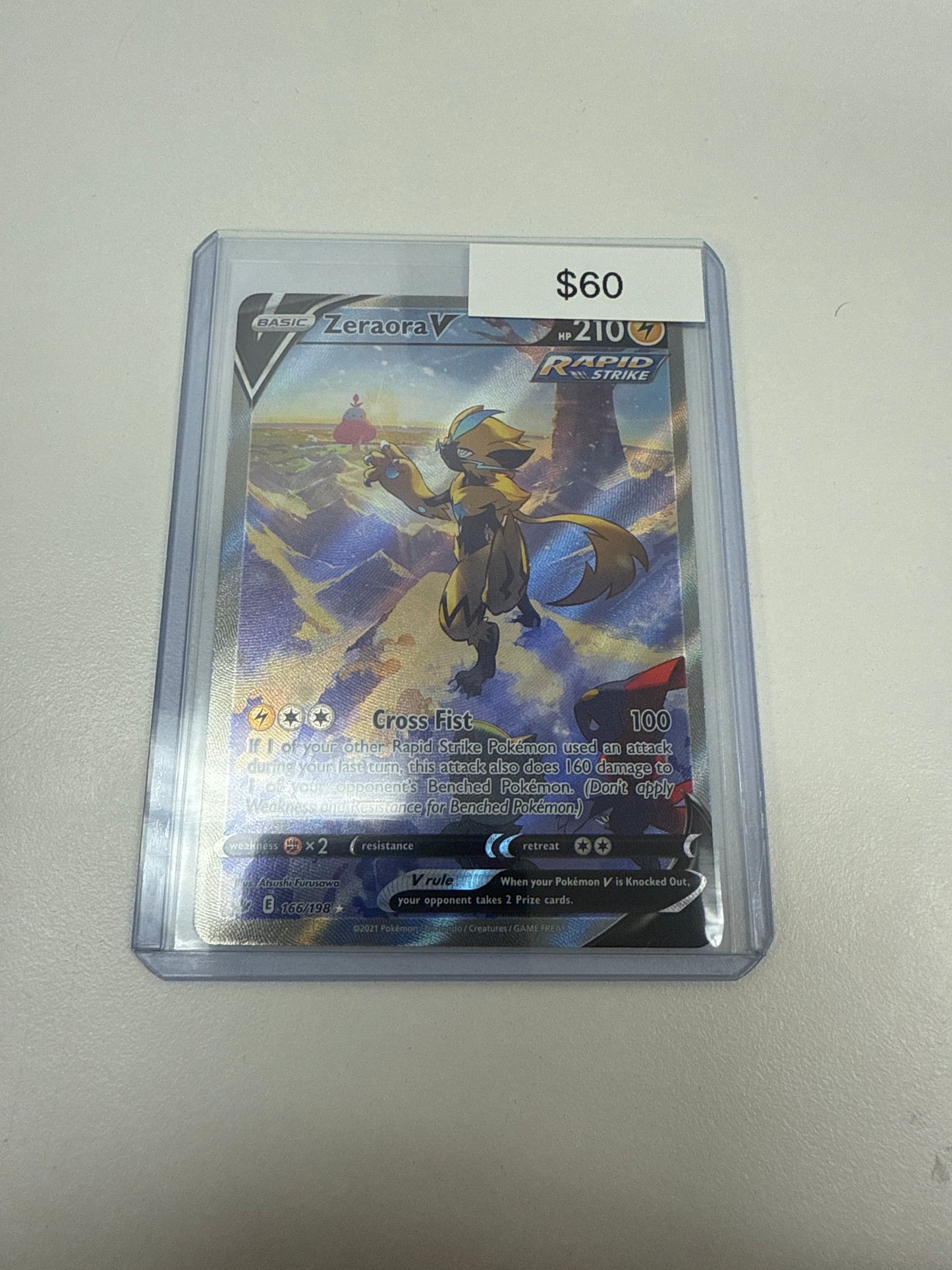Pokémon Zeraora V Chilling Reign Alt Art 166/198
