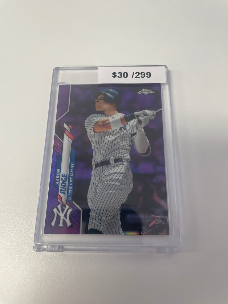 2020 Topps Chrome Aaron Judge Purple Ref /299 