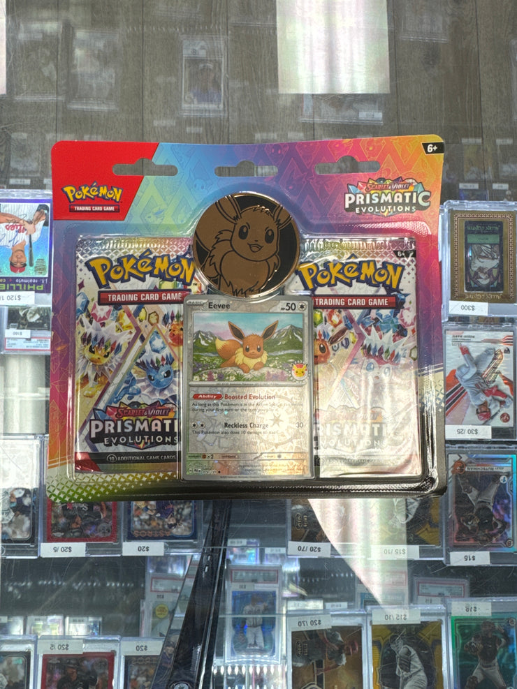 Pokémon Prismatic Evolutions Eevee Pokemon Day Blister