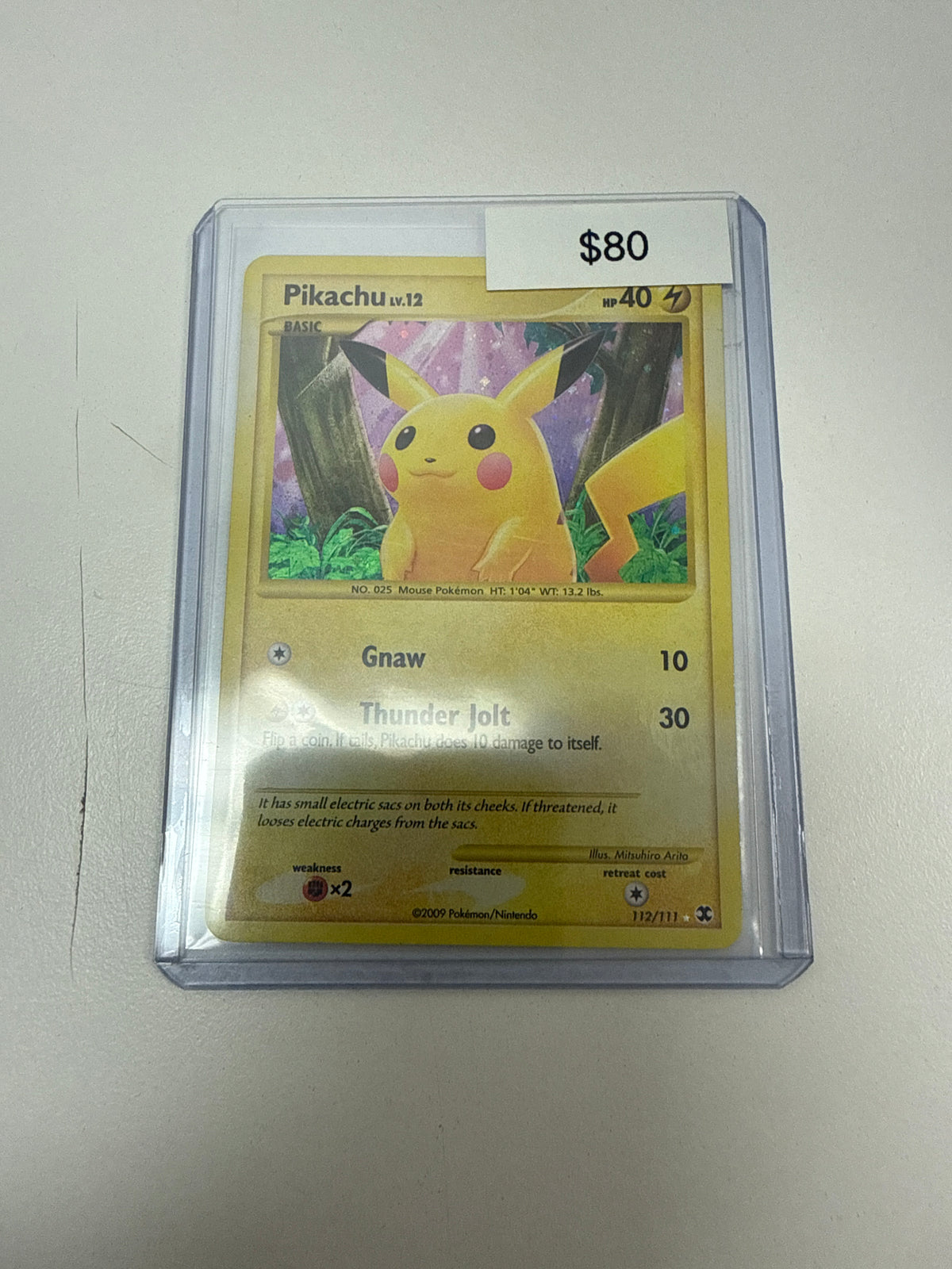 Pokemon Pikachu Holo #112/111