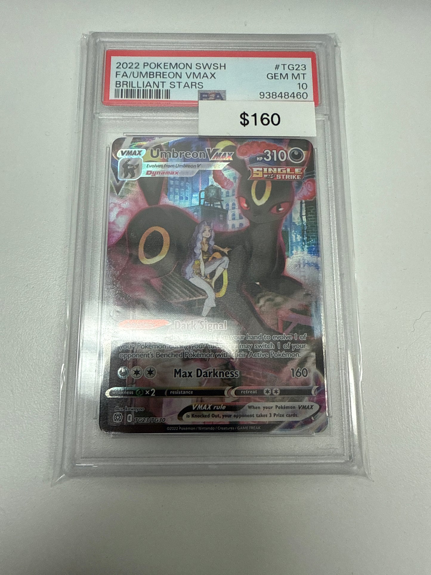 Pokémon Brilliant Stars Umbreon VMAX TG23/TG30 PSA 10