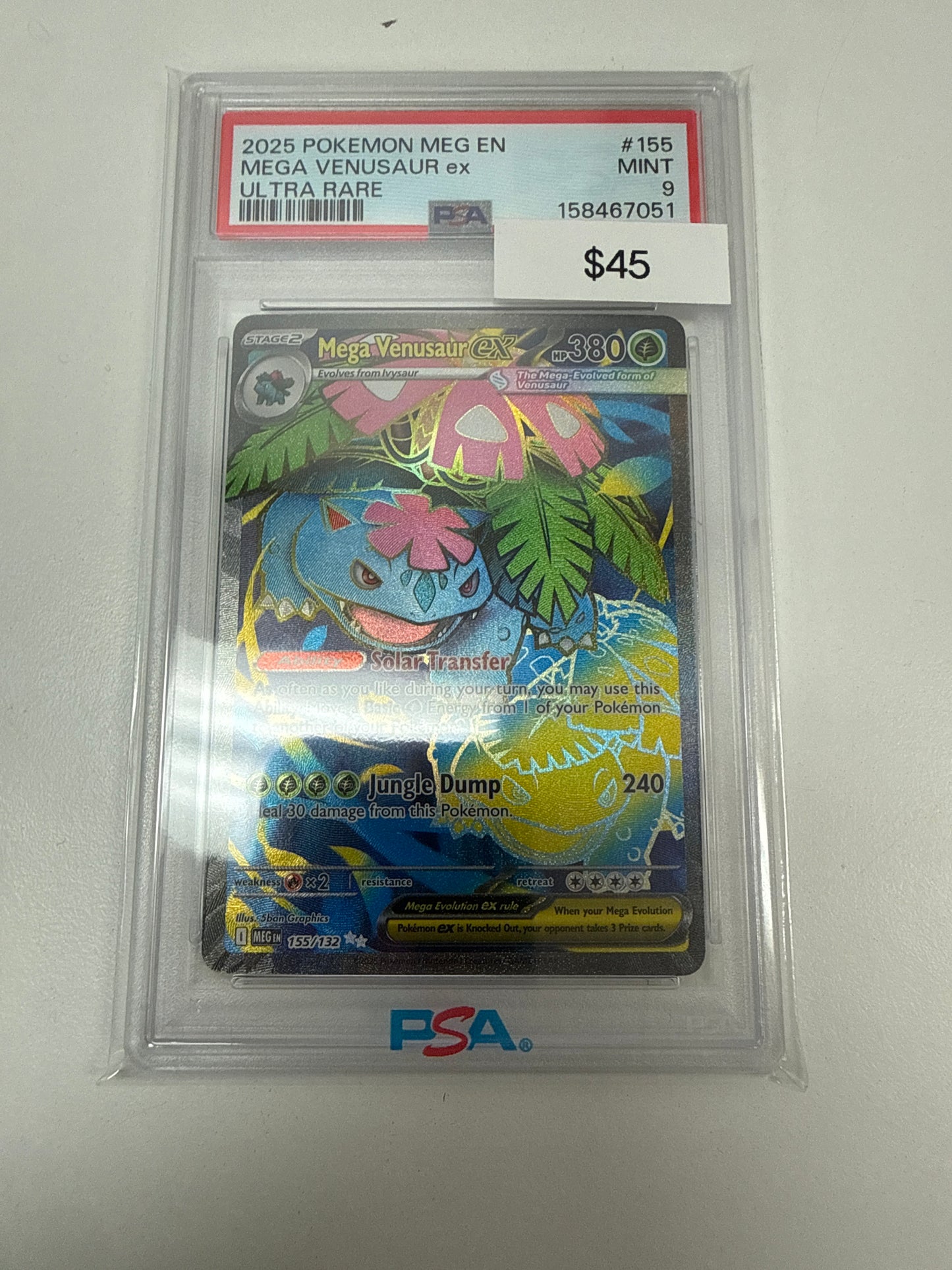 Pokemon Mega Venusaur Ex PSA 9