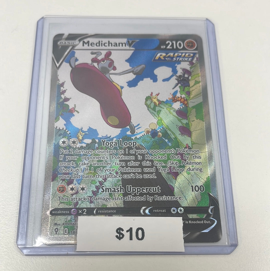 Pokémon Medicham V Evolving Skies Alt Art 186/203