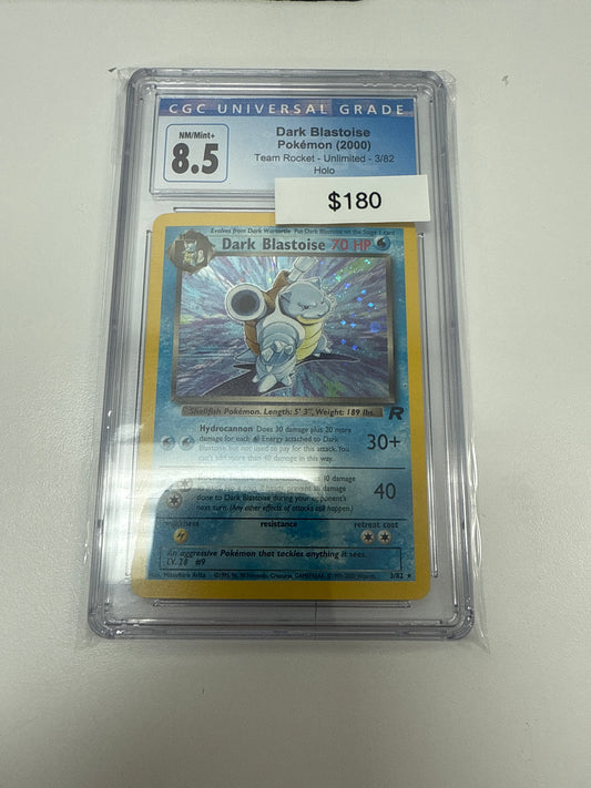 Team Rocket Dark Blastoise Holo #3/82 CGC 8.5