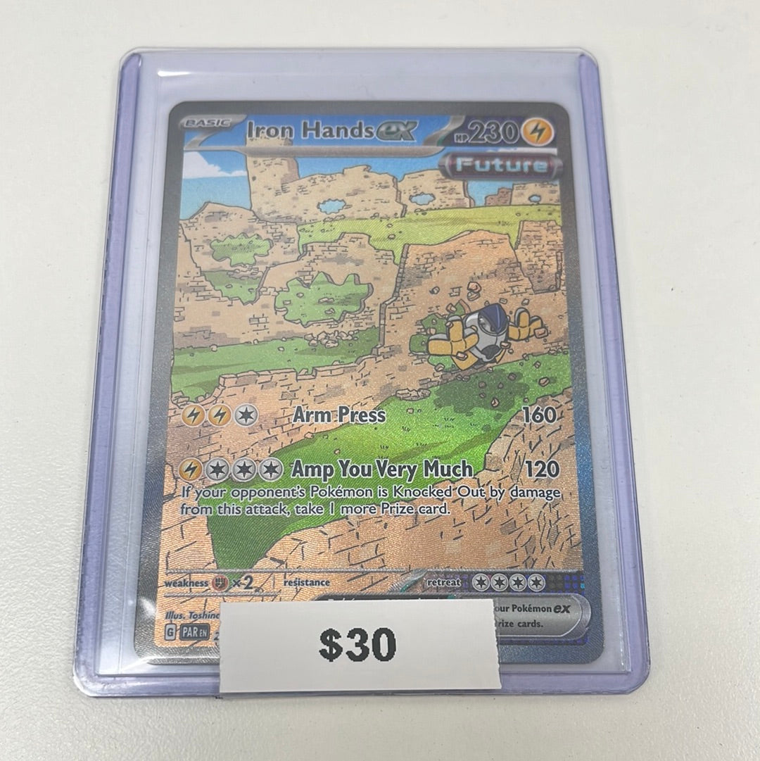 Pokémon Iron Hands ex Paradox Rift Alt Art 248/182