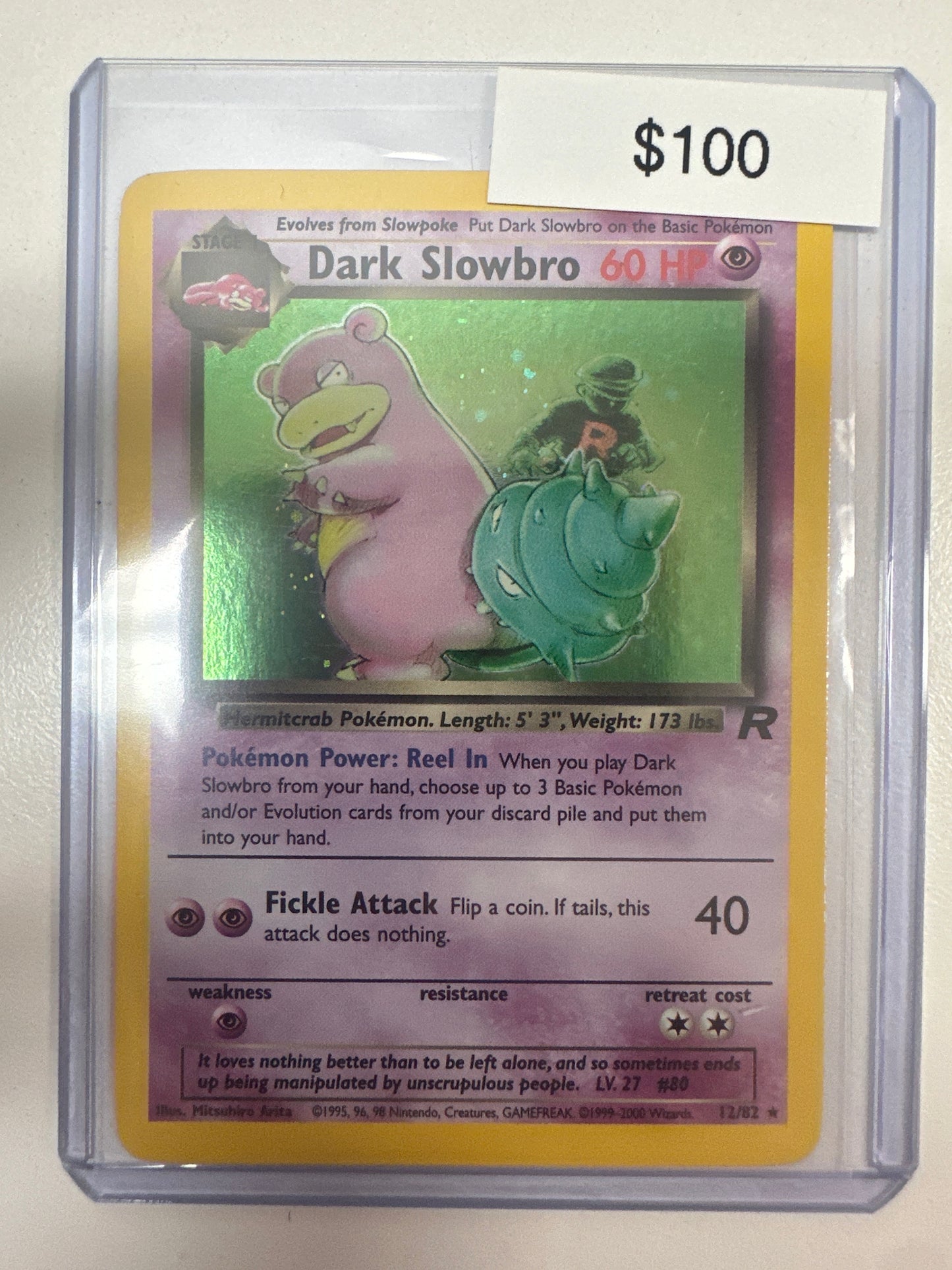 Pokémon Dark Slowbro 12/82