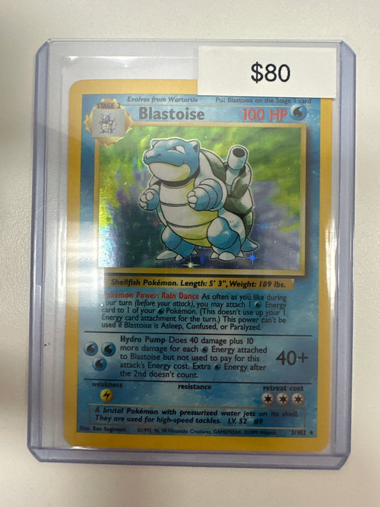 Pokemon Blastoise Holo 2/102