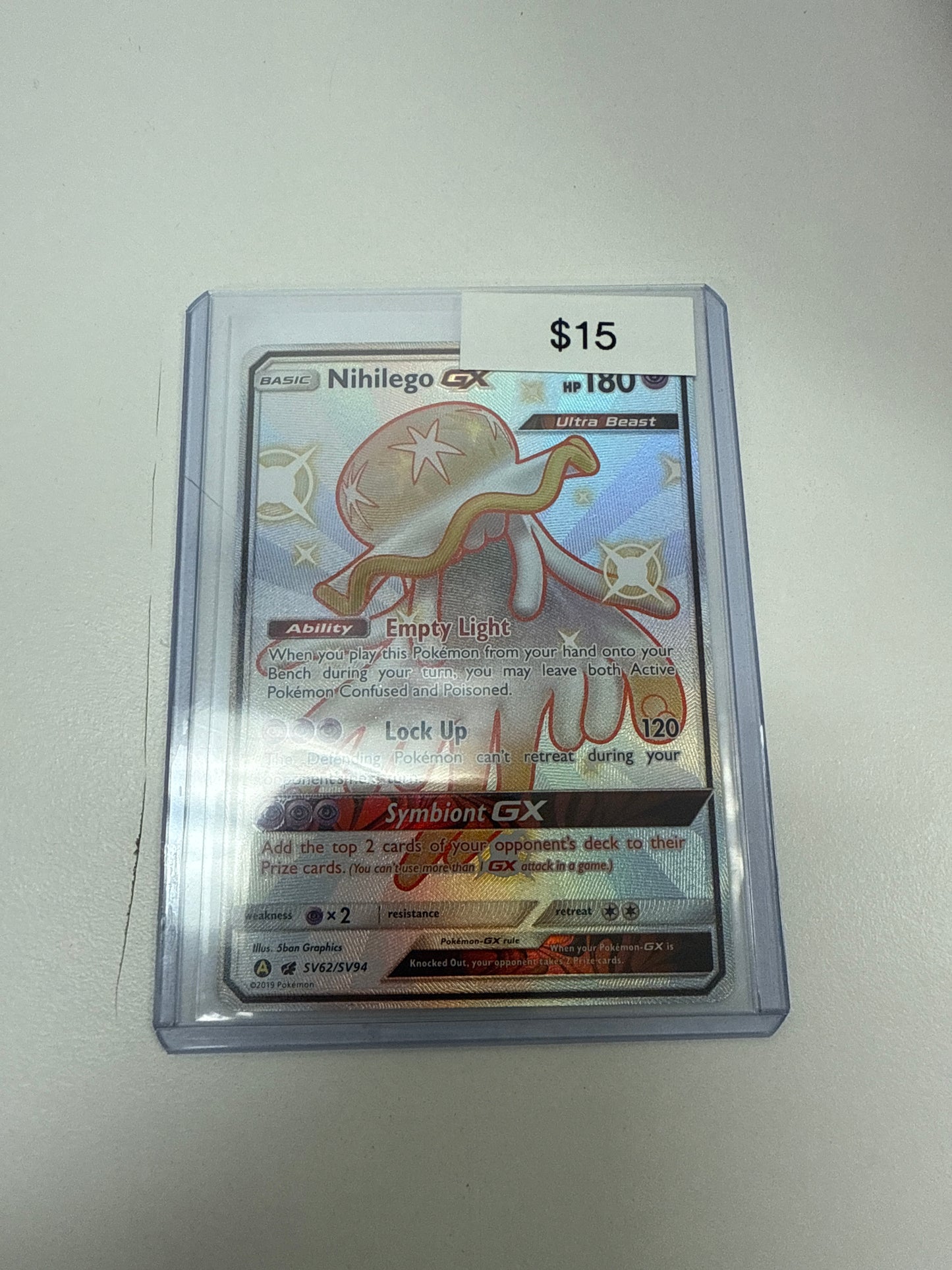 Pokemon Nihilego Gx Shiny #sv62/sv94