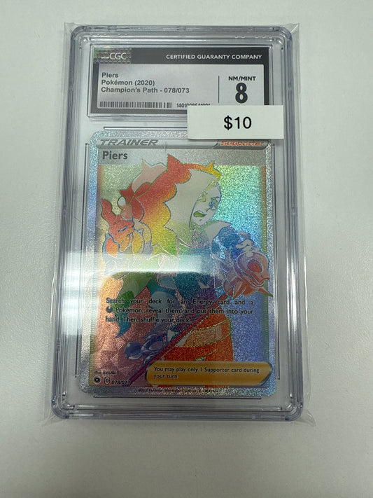 Champions Path Piers Secret #078/073 CGC 8