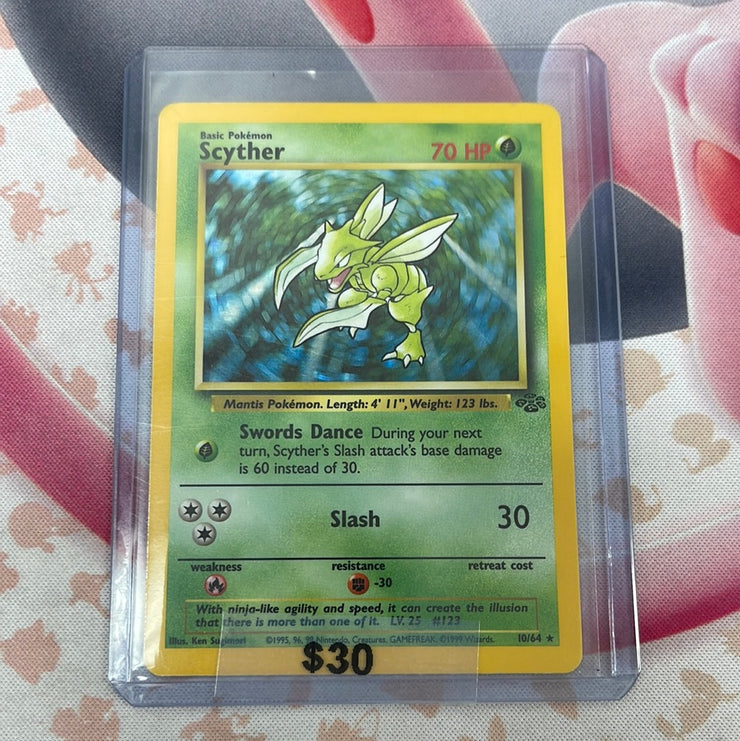 Pokémon Scyther Jungle Holo 10/64