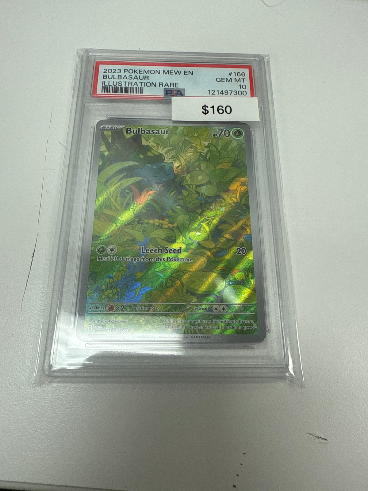 Pokemon 151 Bulbasaur #166/165 PSA 10