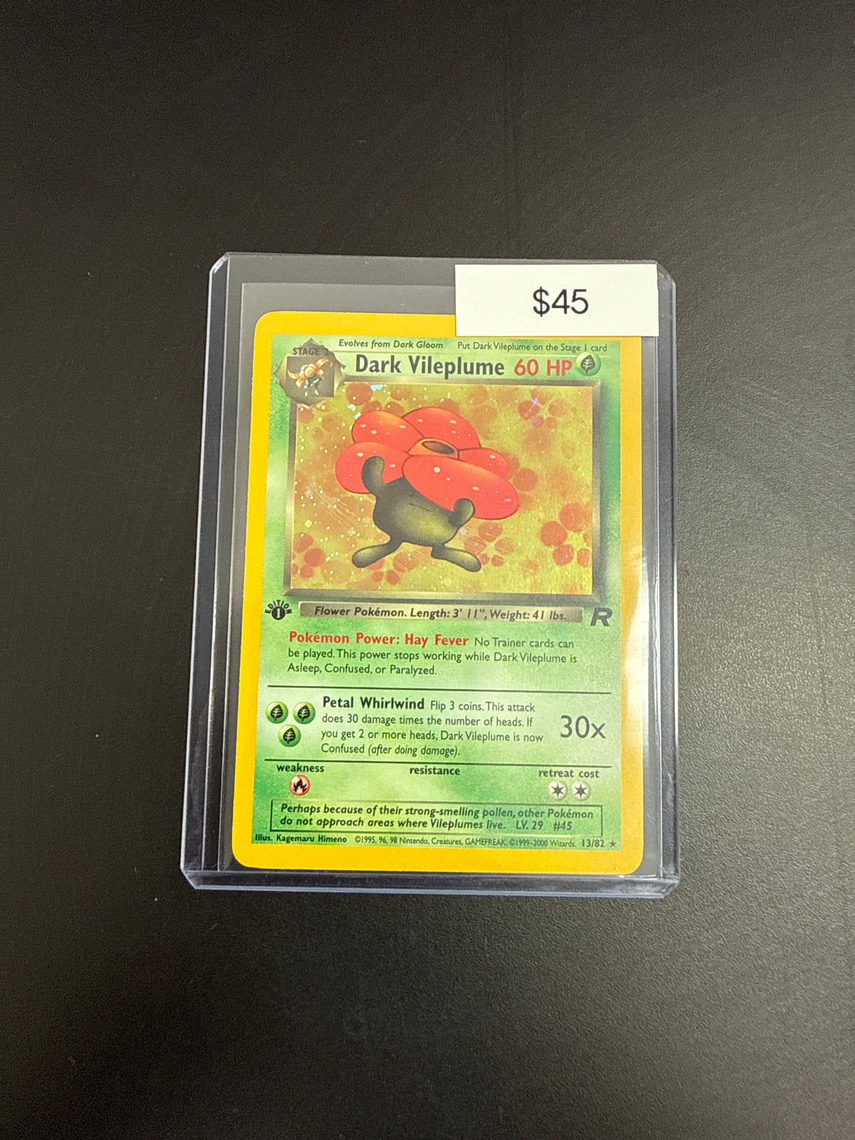 Pokémon Dark VILEPLUME 1st Ed. 13/82