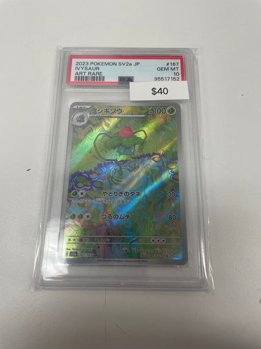 Pokemon Japanese Ivysaur #167/165 PSA 10