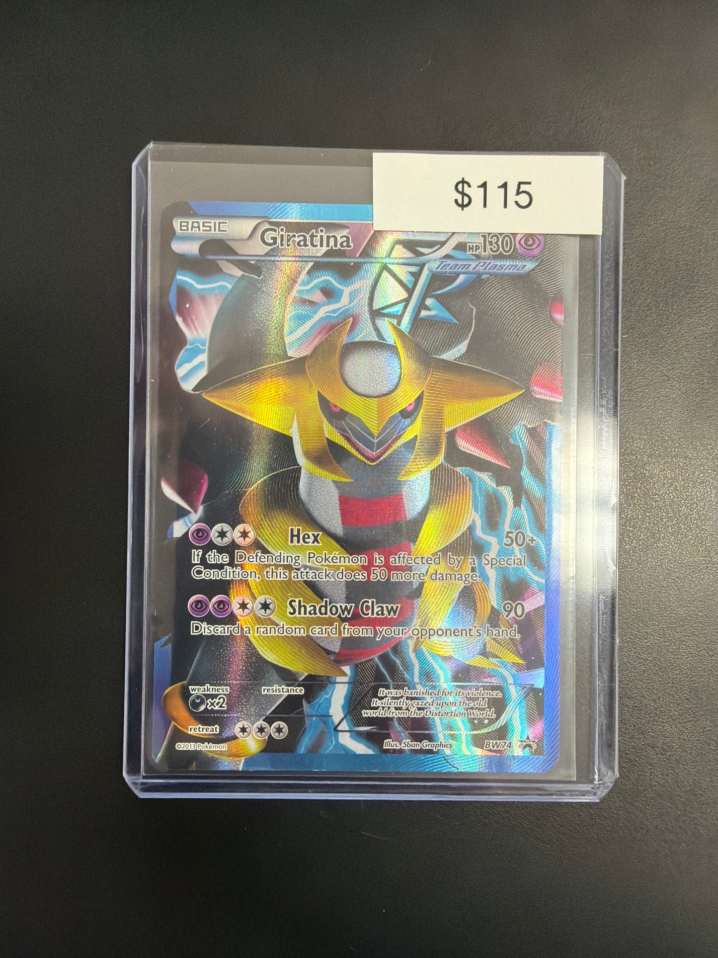 Pokemon Giratina BW74 Promo Damaged
