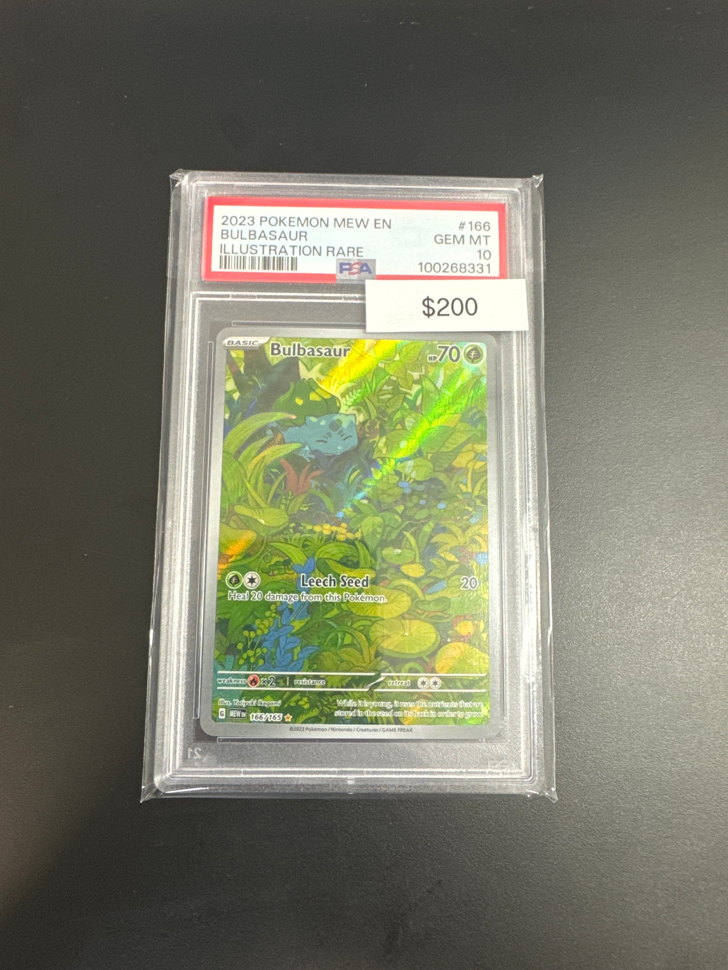 Pokémon 151 Bulbasaur #166 PSA 10