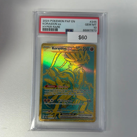 Pokémon KORAIDON Hyper Rare #245 PSA 10