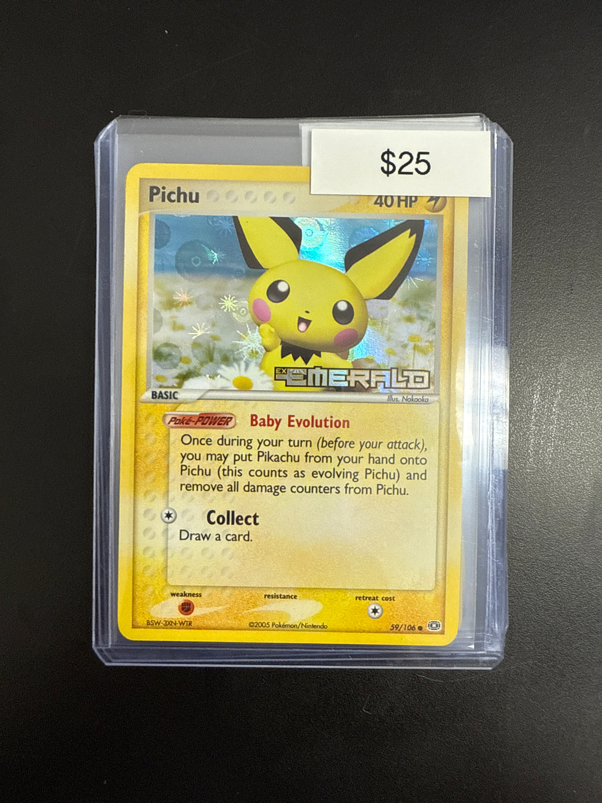Pokémon Ex Emerald Pichu 59/106
