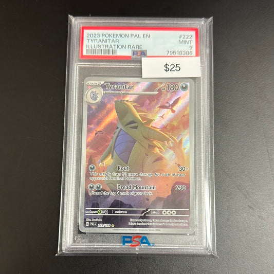 Pokémon Tyranitar Illustration Rare 222/193 PSA 9