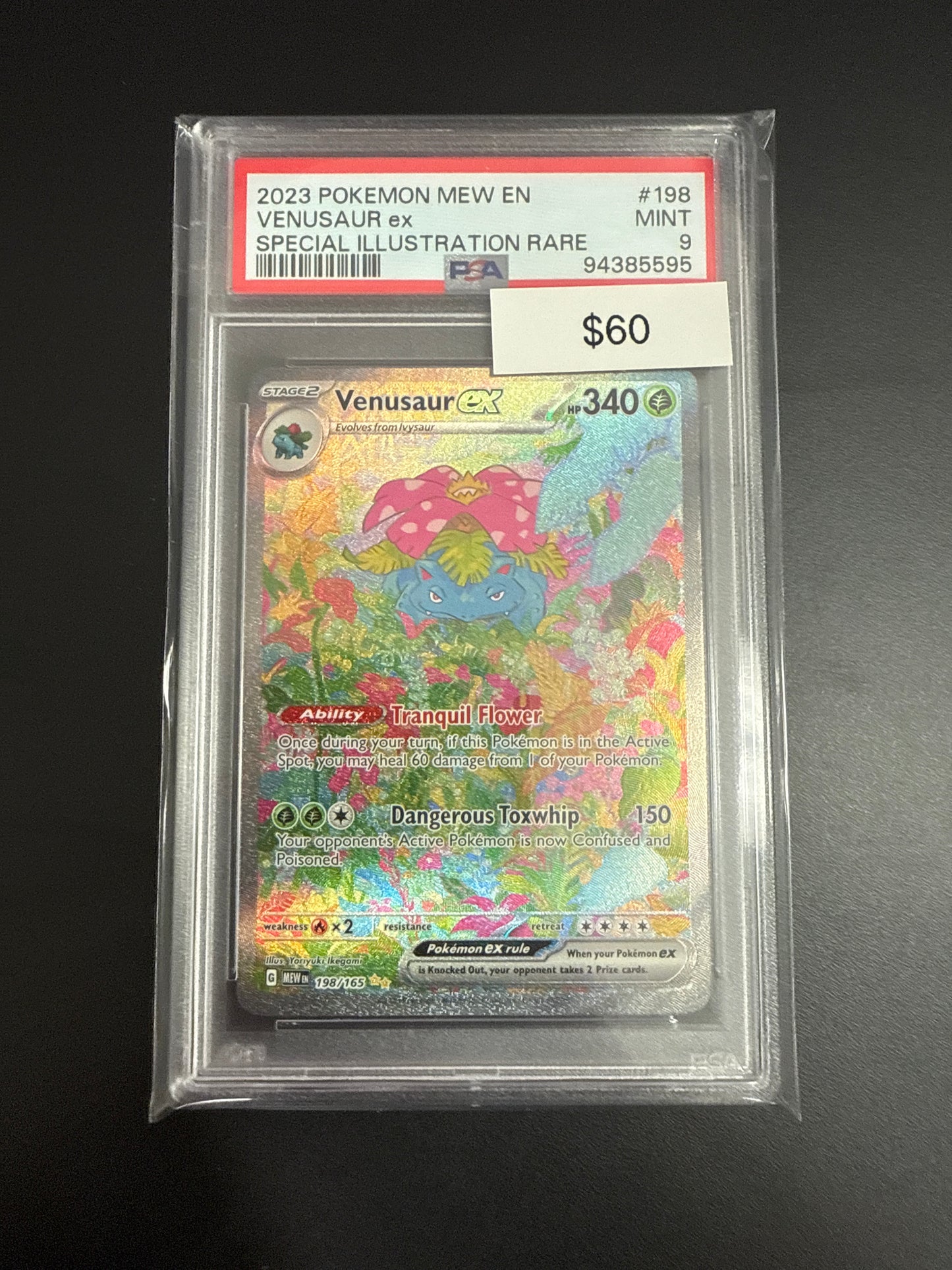 Pokémon 151 Venusaur Ex psa 9 198