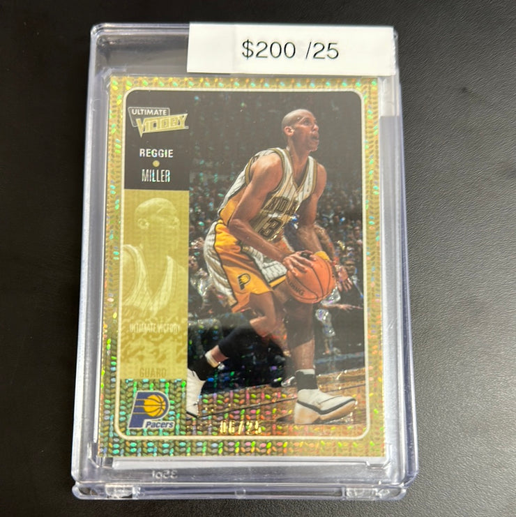 2001 Fleer Ultimate Victory Reggie Miller Gold /25 