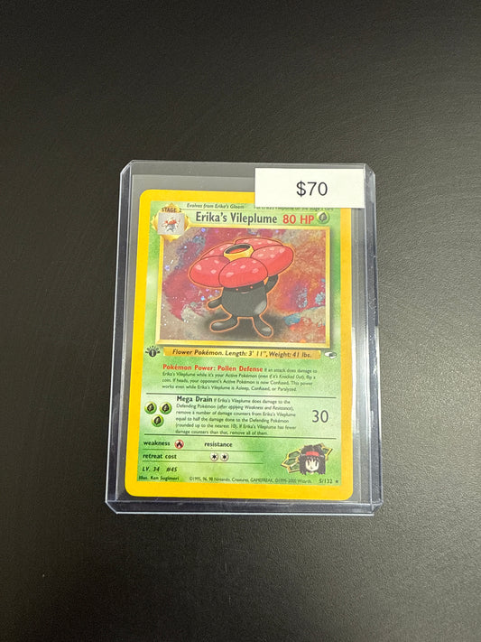 Pokémon Erika VILEPLUME 1st Ed. 5/132