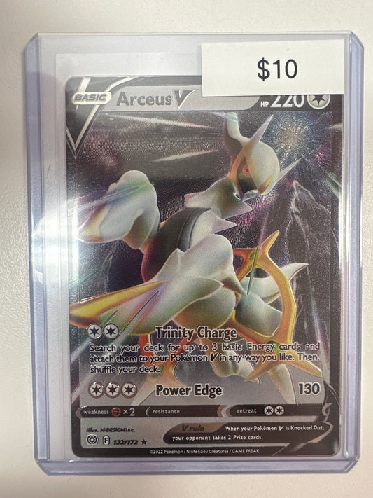 Pokemon Arceus V Metal Card 122/172