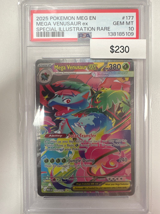 Pokemon Mega Venusaur ex 177/132 PSA 10