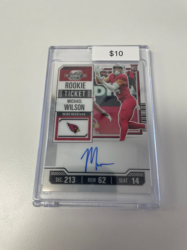 2023 Contenders Michael Wilson Rookie Auto 