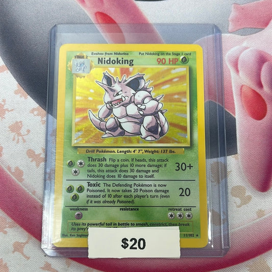 Pokémon Nidoking Base Set Holo 11/102