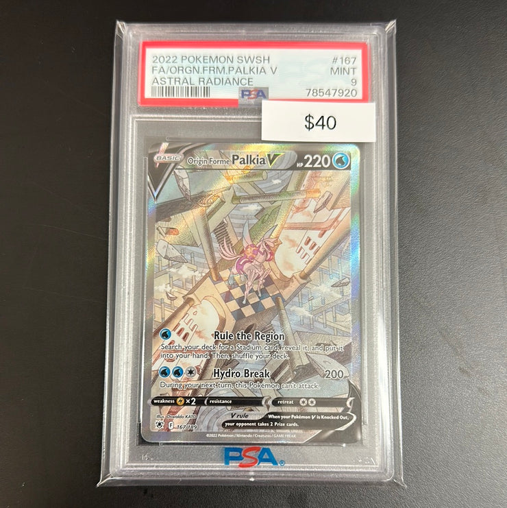 Pokémon Origin Form PALKIA Astral Radiance 167/189 PSA 9