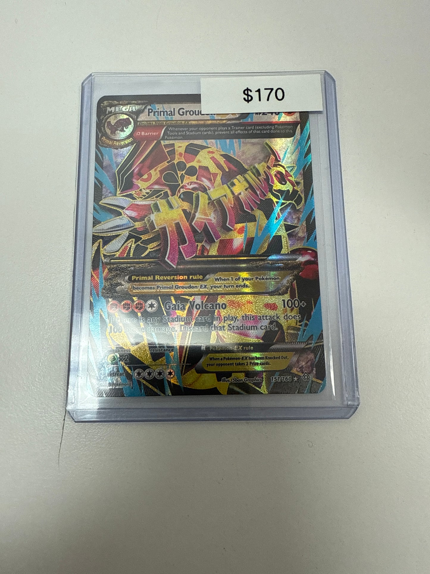 Pokemon Primal Groudon Ex #151/160