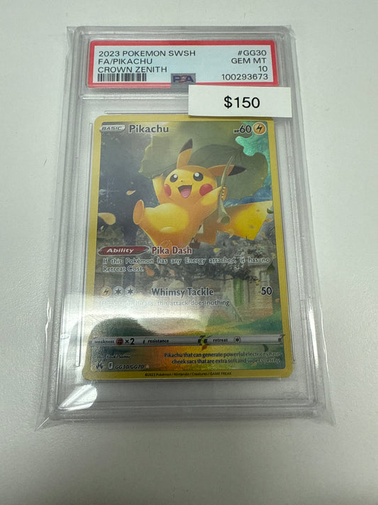 Pokemon Pikachu #gg30/gg70 PSA 10