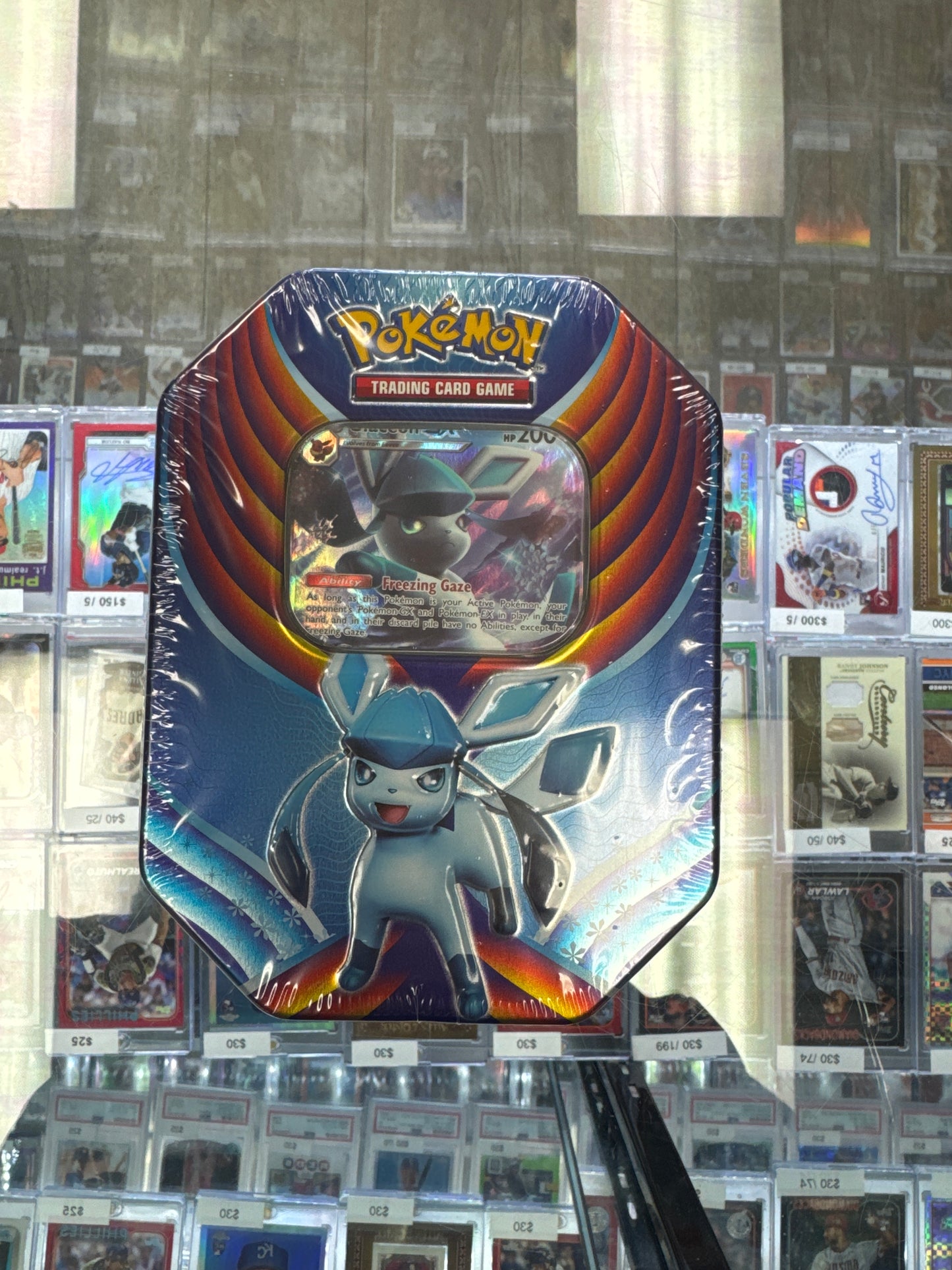 Pokémon Glaceon GX Tin