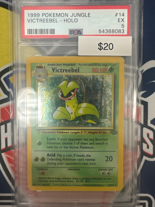 Pokemon Victreebel Holo 14/64 PSA 5