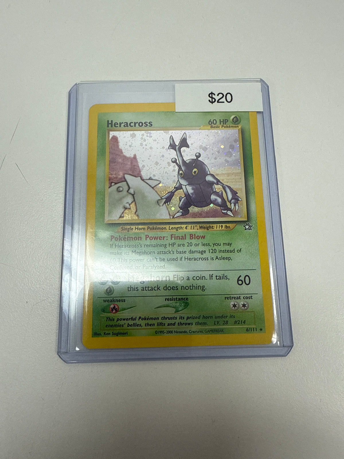 Neo Genesis Heracross Holo #6/111