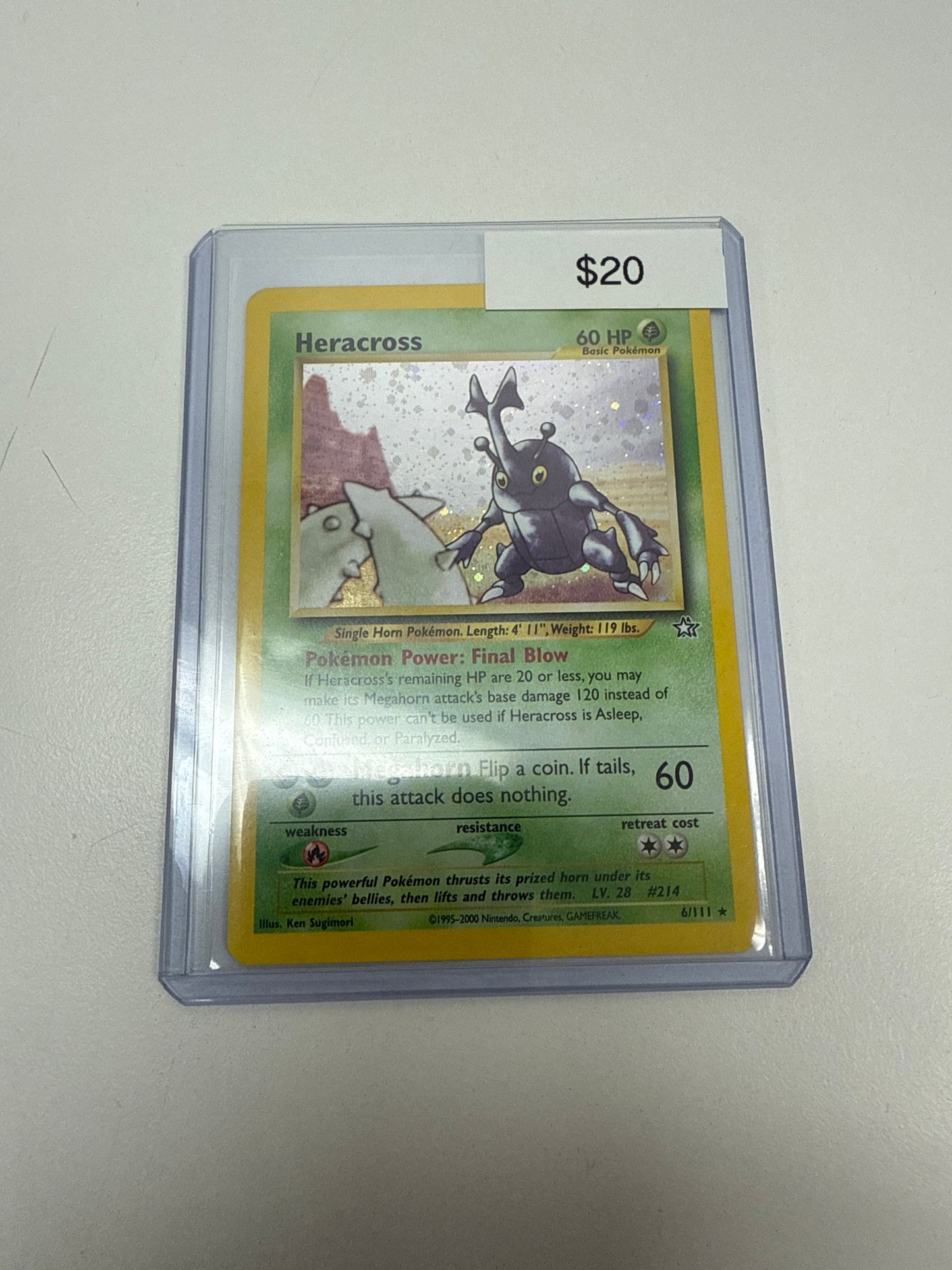 Neo Genesis Heracross Holo #6/111