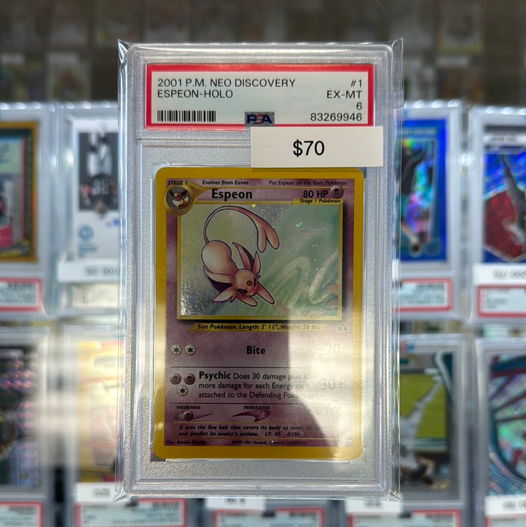 2001 Pokémon Neo Disocovery ESPEON Holo 