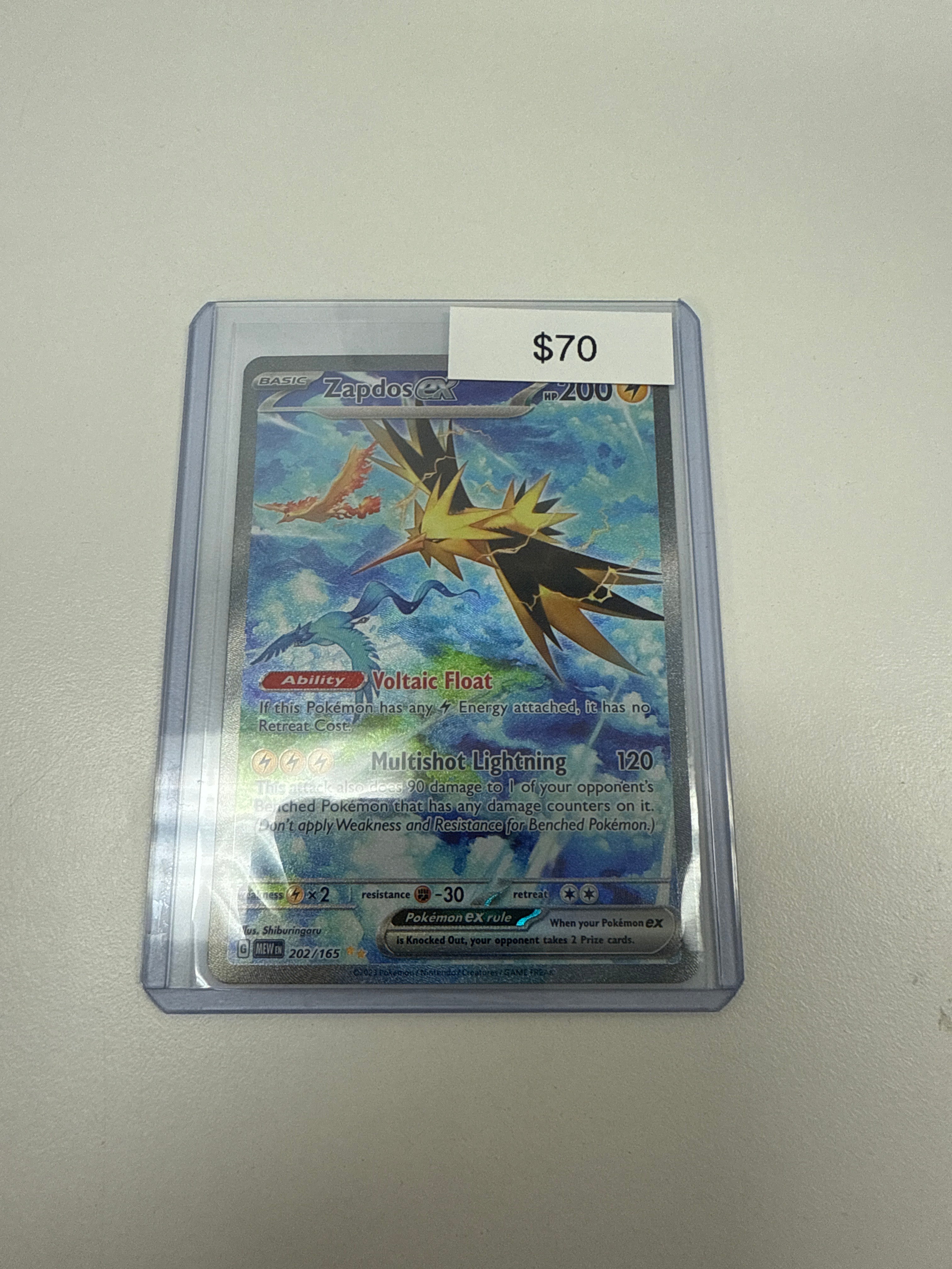 Pokémon Zapdos ex 151 Alt Art 202/165 – Grail Collectibles AZ