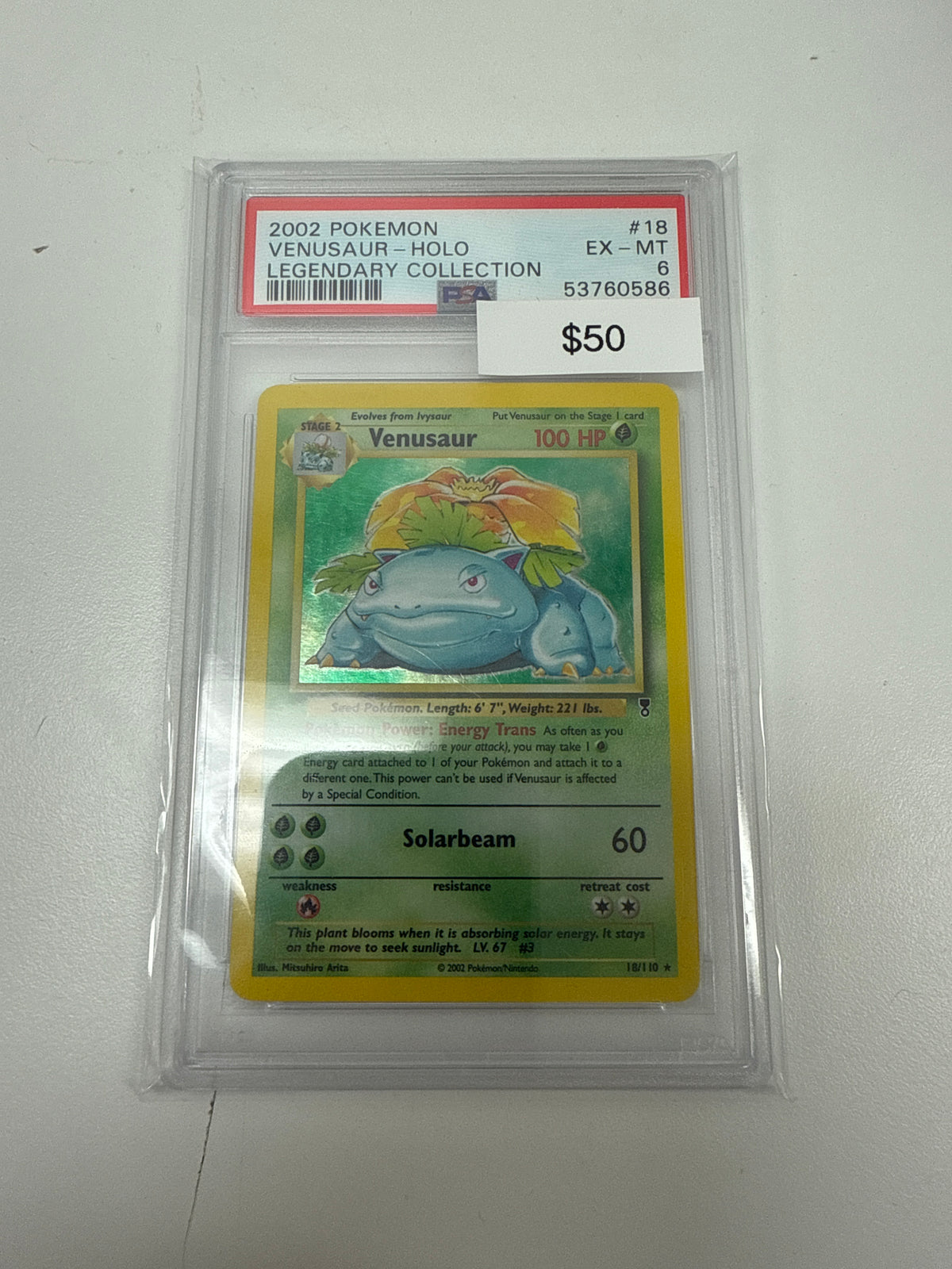 Pokemon Legendary Collection Venusaur Holo #18/110 PSA 6
