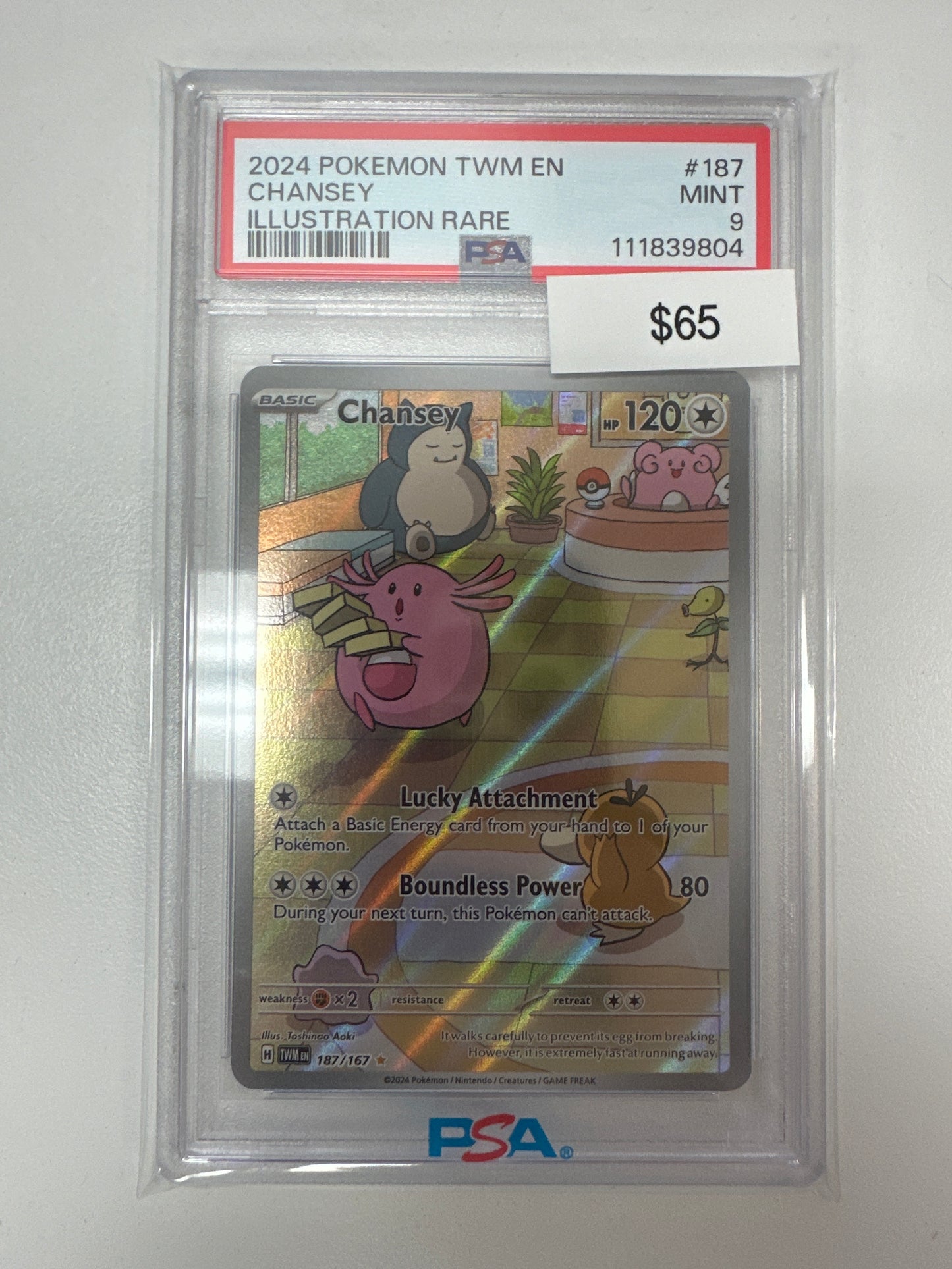 Pokemon Chansey 187/167 PSA 9