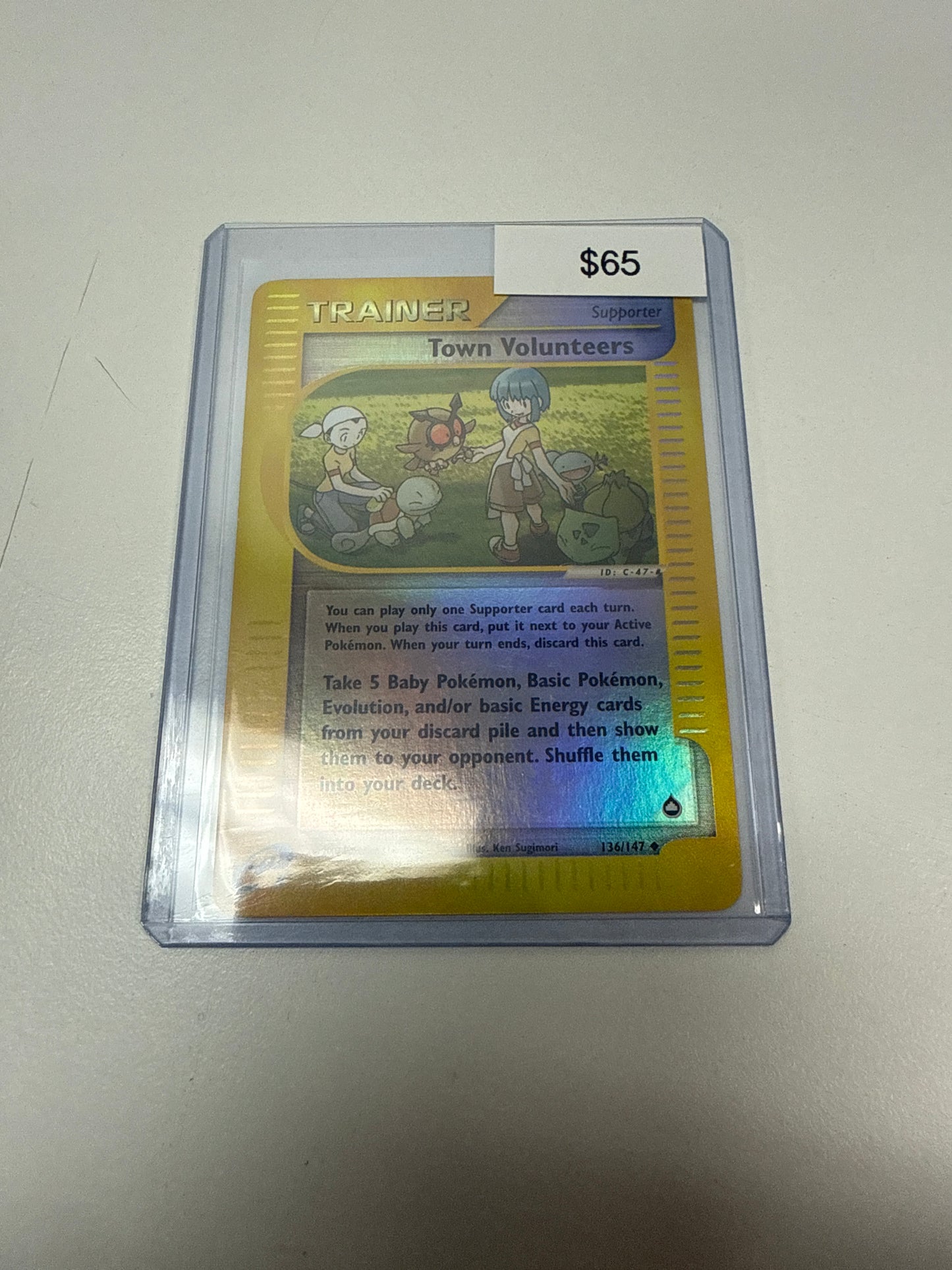 Pokemon Town Volunteers Rev Holo #136/147