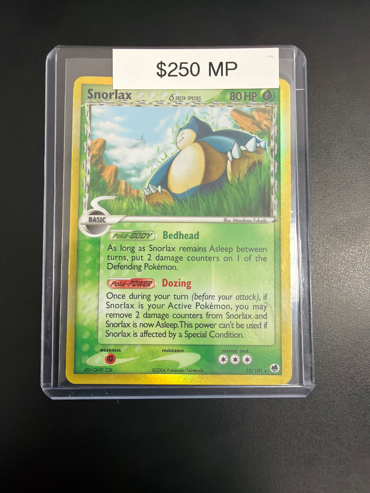 Pokemon Snorlax Delta Species Rev. Holo #10/101 MP