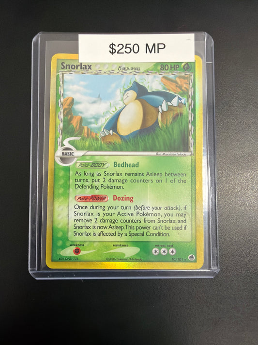 Pokemon Snorlax Delta Species Rev. Holo #10/101 MP