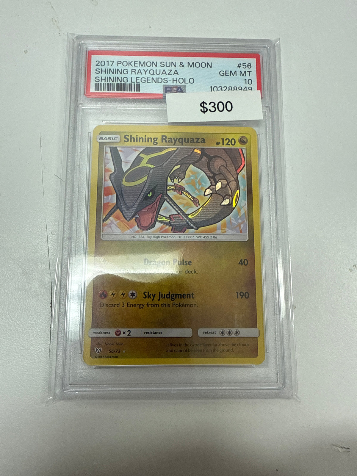 Pokemon Shining Rayquaza #56/73 PSA 10