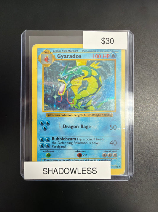 Pokemon Gyarados Base Set Shadowless #6/102 HP