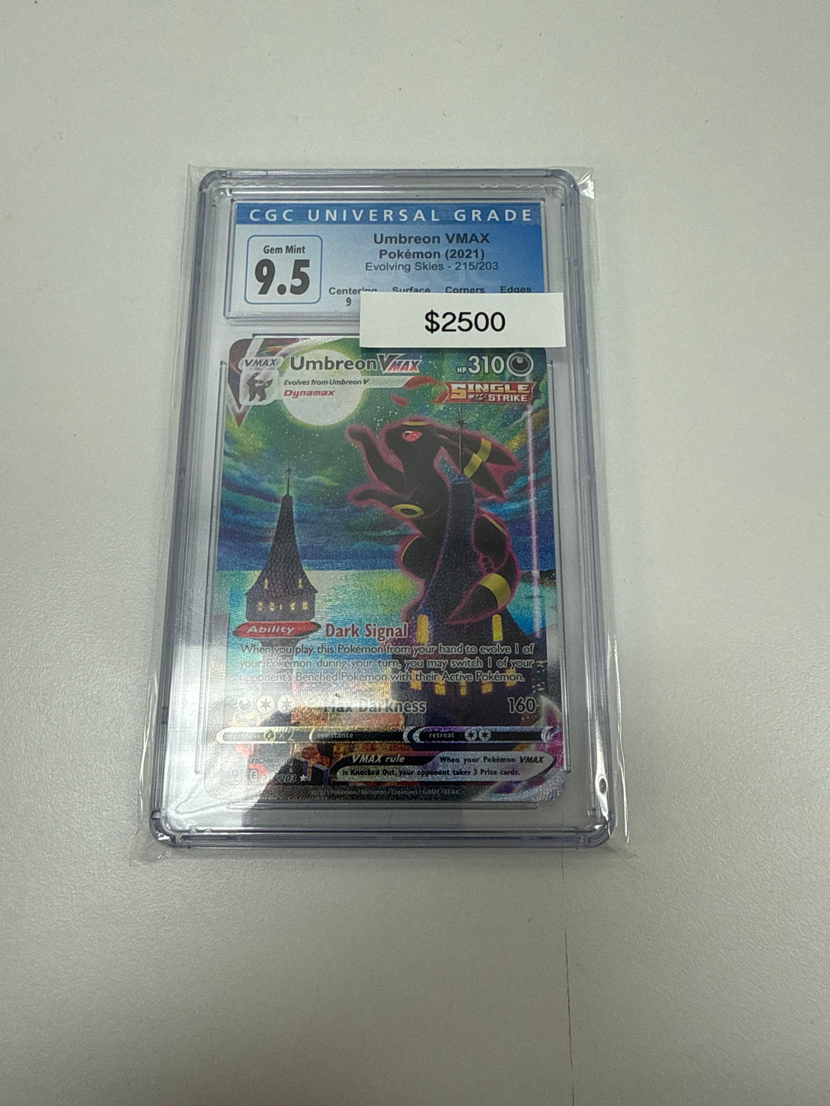 Pokemon Evolving Skies Umbreon Vmax #215/203 CGC 9.5