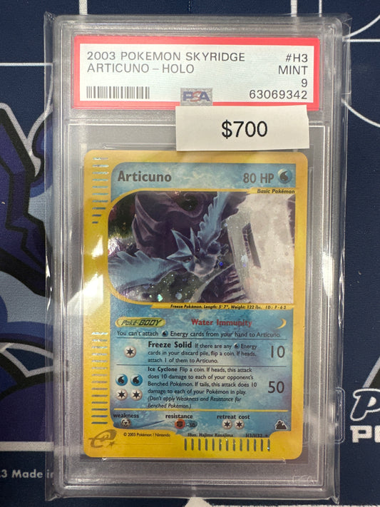 Pokemon Skyridge Articuno Holo Rare PSA 9
