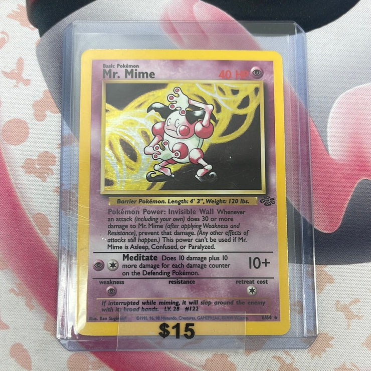 Pokémon Mr. Mime Jungle Holo 6/64