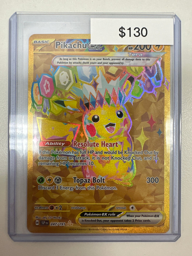 Pokemon Pikachu Ex Surging Sparks 247/191