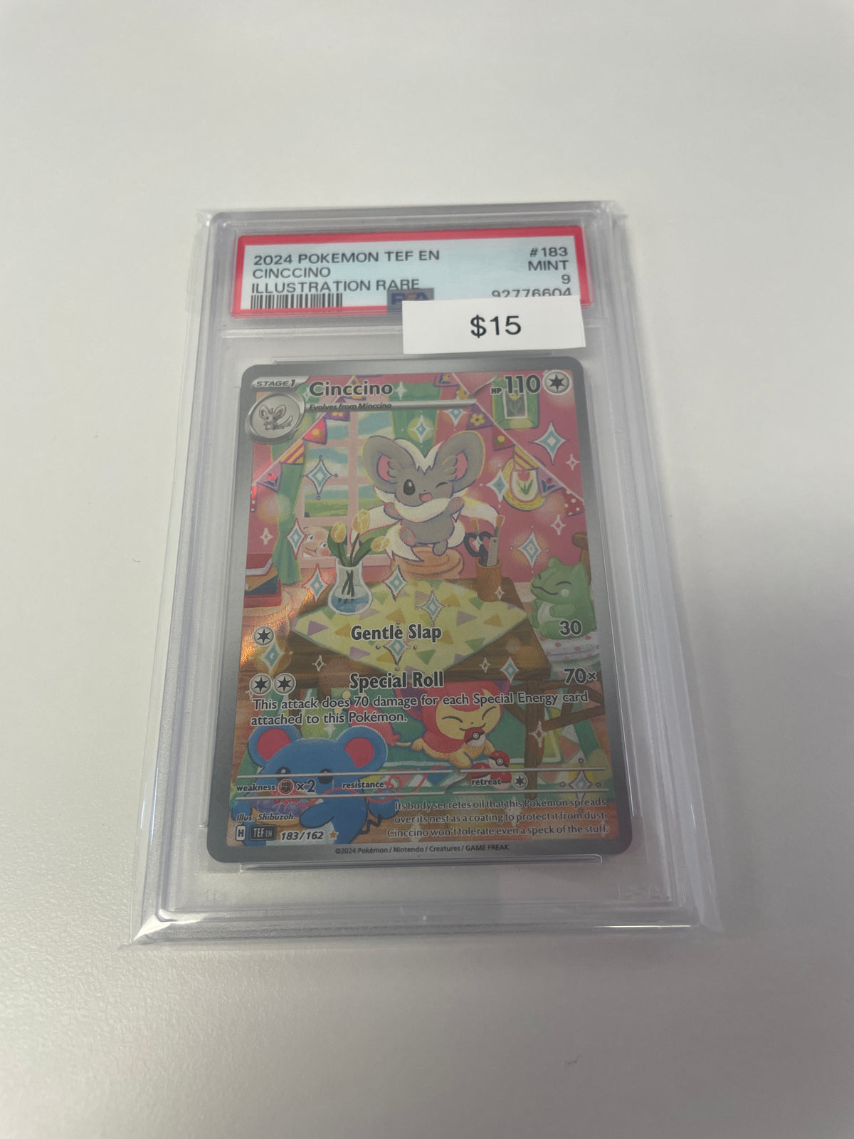 Pokemon Cinccino #183/162 PSA 9